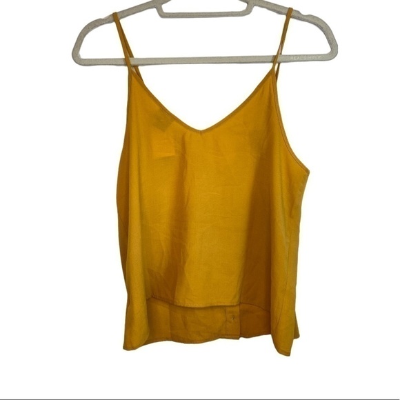 PAPER Crane Button Down Tank Top Yellow Size Small - Picture 3 of 3